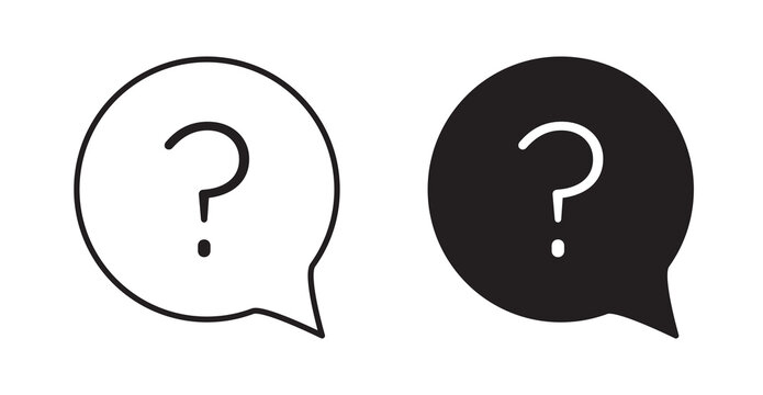 Help icon. Vector illustration isolated on white.