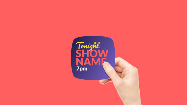 Broadcast Hand Package Tonight Promo Left  &ndash; Hand Gesture Motion Graphics, Animated UI Interaction, Lower Thirds, Titles, Logo, Transitions and Promo Elements for TV and Media