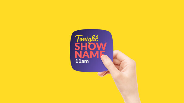 Broadcast Hand Package Tonight Promo Right  &ndash; Hand Gesture Motion Graphics, Animated UI Interaction, Lower Thirds, Titles, Logo, Transitions and Promo Elements for TV and Media