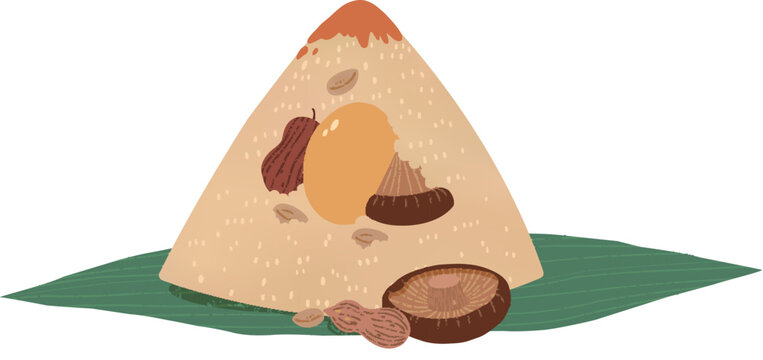 Unwrapped Rice Dumpling