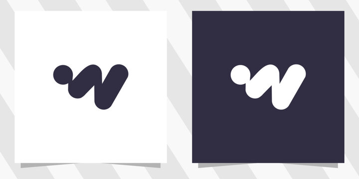 letter w logo design vector