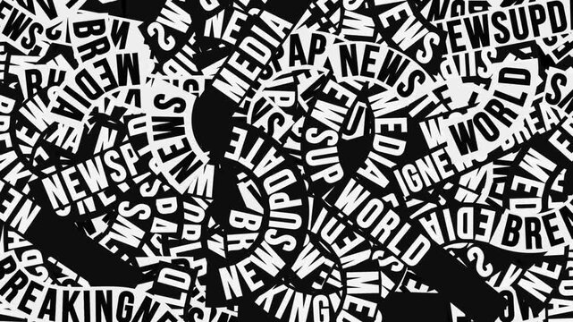 Abstract News Media Typography Background Pattern
