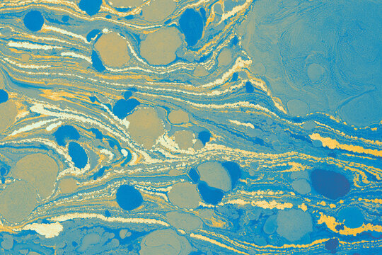 Abstract Ebru Marbling Texture Background