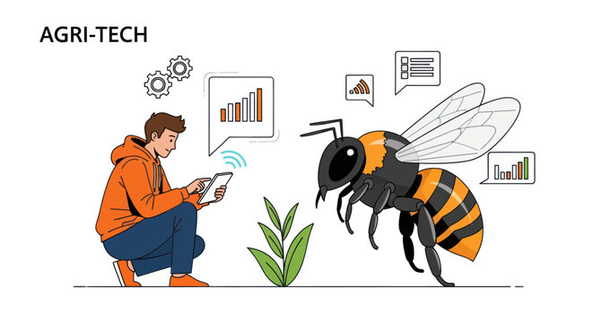 Smart agriculture technology with robotic bee for digital farming and pollination