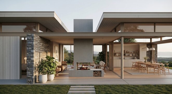 Modern home exterior architecture