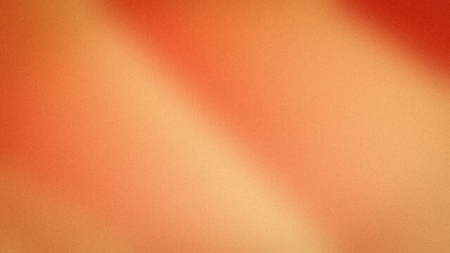 Abstract 4K grainy orange beige red gradient background with soft warm blur texture