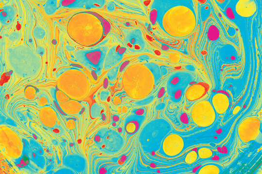 Abstract Ebru Marbling Texture Background