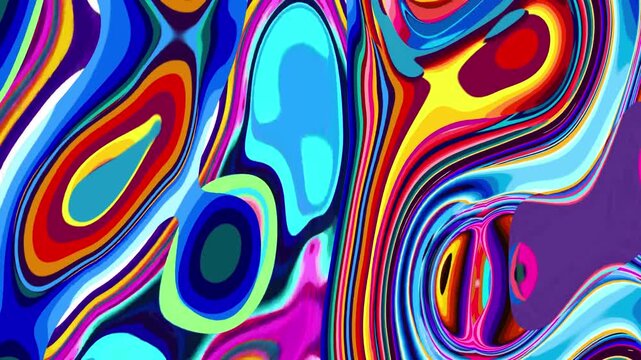Colorful abstract fluid art with vibrant swirling patterns