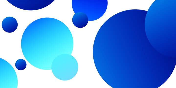 Minimalist circular UI elements in gradient blues floating on white background, modern abstract design, calm and clean visual style, suitable for digital interfaces;elemen trendy design