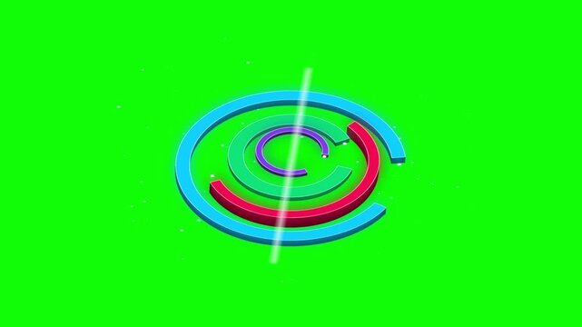 Modern donut chart animation with smooth motion and clean UI design. Circular data visualization showing percentage distribution and analytics insights. Perfect for business presentations, finance das