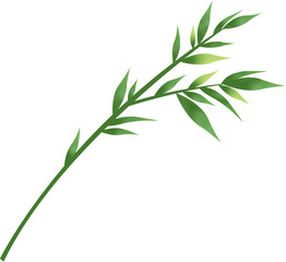 Naklejka premium Green bamboo leaves