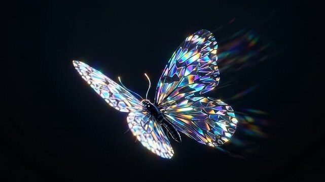 Colorful dragonfly flying on a black background inspired by nature and summer beauty