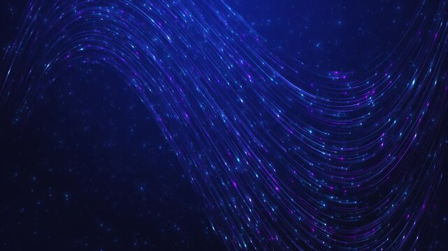 Abstract wave shape background for design cyberspace, big data, metaverse, network security, data transfer on dark blue abstract cyberspace modern technology innovative processes, networking big data