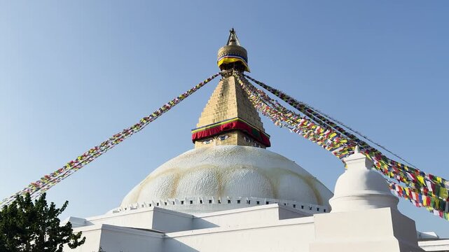 Boudha Stupa (Boudhanath Stupa) Buddhist Temple in Kathmandu City, Nepal