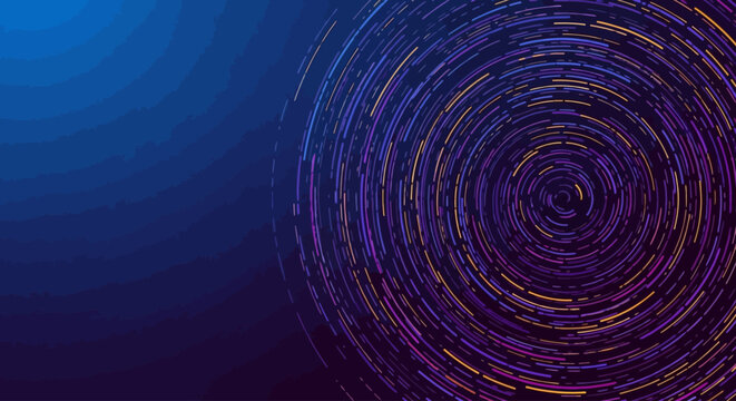 Futuristic abstract design with swirling colorful lines creating a mesmerizing vortex, symbolizing dynamic data streams and technological advancement