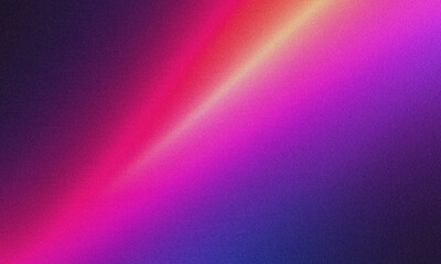 Vibrant magenta purple grainy textured gradient background featuring a bright diagonal light beam for modern artistic 