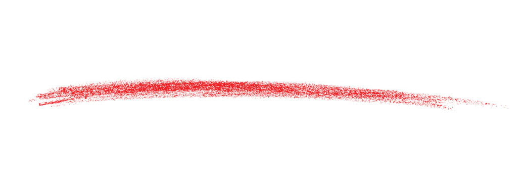 Hand-drawn red crayon swirl scribble isolated on transparent background, Minimalist Abstract Wax Pencil Stroke Curvy Line Decorative Graphic Element for Creative Design.