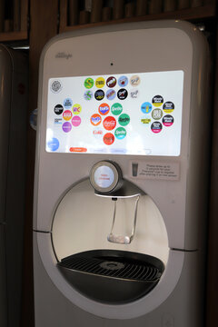 Coca-Cola Freestyle beverage vending machines with touch screen	
