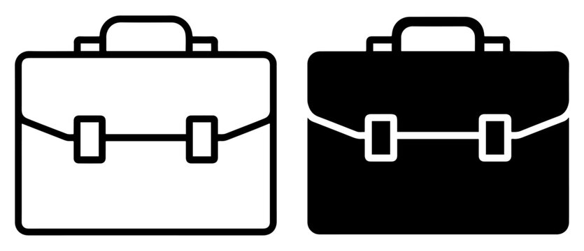 business briefcase vector icon simple design