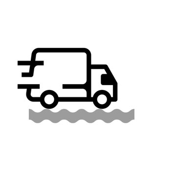 video truck icon vector illustration