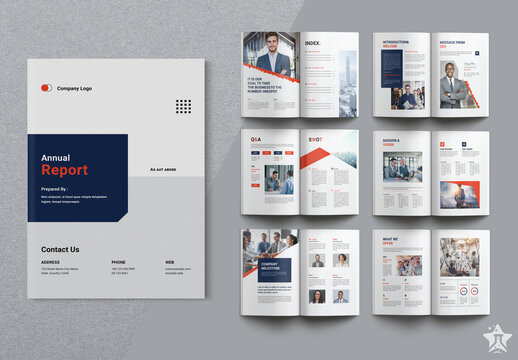Annual Report Template Layout