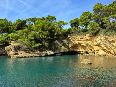 Adriatic sea Ladies Beach in Montenegro.