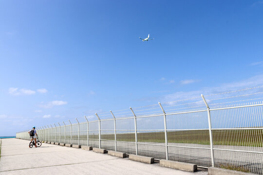 下地島空港からのテイクオフ