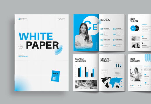 Professional Business White Paper Brochure Template