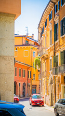 Naklejka premium old street in the city verona