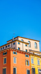 Fototapeta premium old building with blue sky