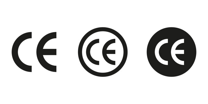CE certification icon. Certification mark.