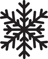 Fototapeta premium Snowflake icon. winter snow crystal graphic.