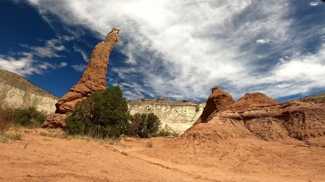Utah 0594 Kodachrome Basin monolithic stone spires sandstone spires and columns called sand pipes or clastic dikes