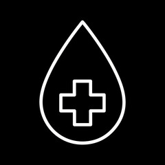 Fototapeta premium Blood Vector Icon