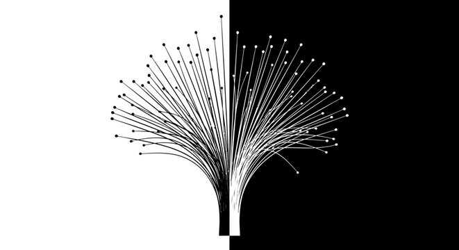 Fiber optic cable with thin wires.