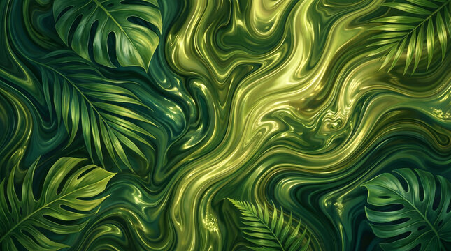 Vibrant Green Tropical Leaf Abstract Art
Elevate your space with this stunning abstract art piece featuring vibrant green tropical leaves. Perfect for nature lovers and those who adore unique decor.