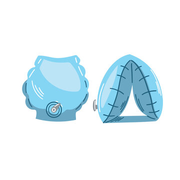 Kids arm floaties &ndash; inflatable swimming armbands illustration