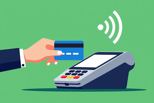 Seamless Vector Design for Contactless Payment Transactions