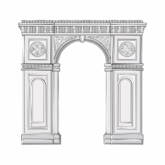 Obraz premium Triumphal Arch Illustration