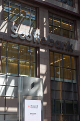 Obraz premium business directory outside Scotia Plaza, 40 King St W, Toronto