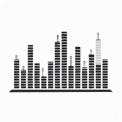Obraz premium Sound Waveform Equalizer Bars