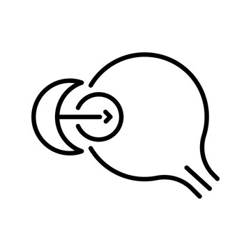 Contact lens icon. Healthcare and ophthalmology line symbol. Black and white.