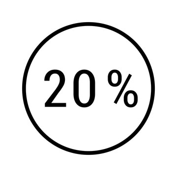 Alcohol percentage icon. Food and alcoholic beverages line symbol. Black and white.