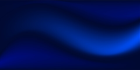 Obraz premium Deep blue ocean gradient wallpaper. Abstract deep dark navy underwater background. Night sky and deep water surface design. Blur sea backdrop for presentation, brochure, poster, banner. Vector