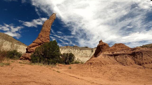 Utah 0597 Kodachrome Basin monolithic stone spires sandstone spires and columns called sand pipes or clastic dikes