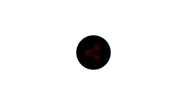 Share icon in flat style on a white background.