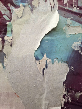 Torn poster abstract collage background