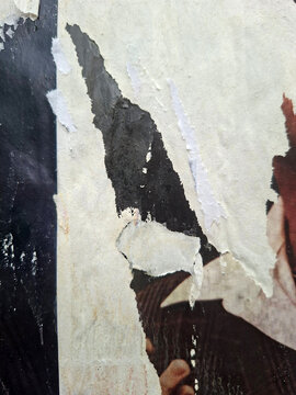 Torn poster abstract collage background