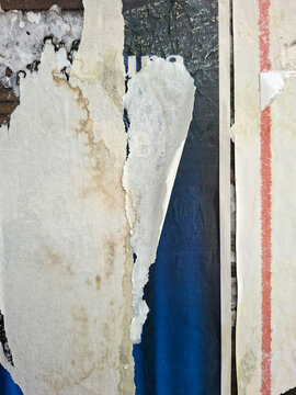 Torn poster abstract collage background