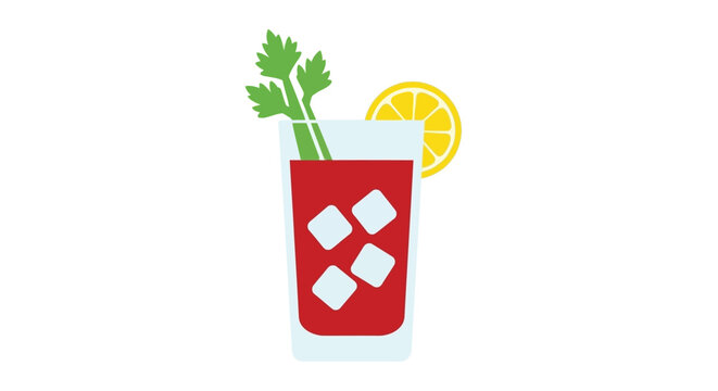 Bloody Mary Cocktail Drink.